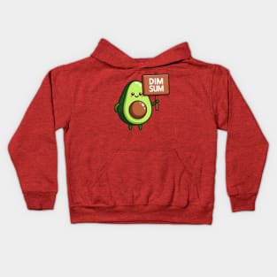 dim sum avocado Kids Hoodie